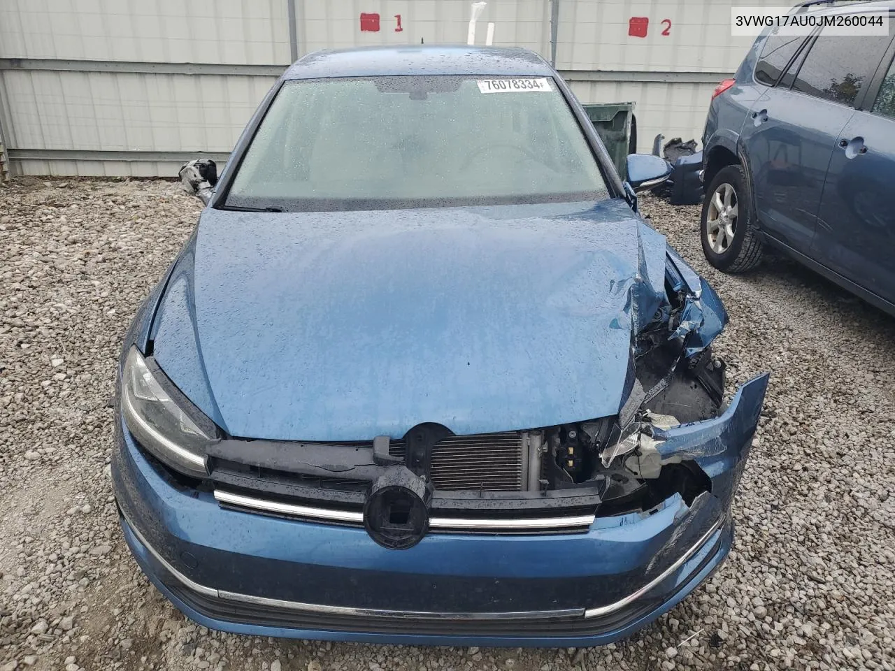 2018 Volkswagen Golf S VIN: 3VWG17AU0JM260044 Lot: 76078334