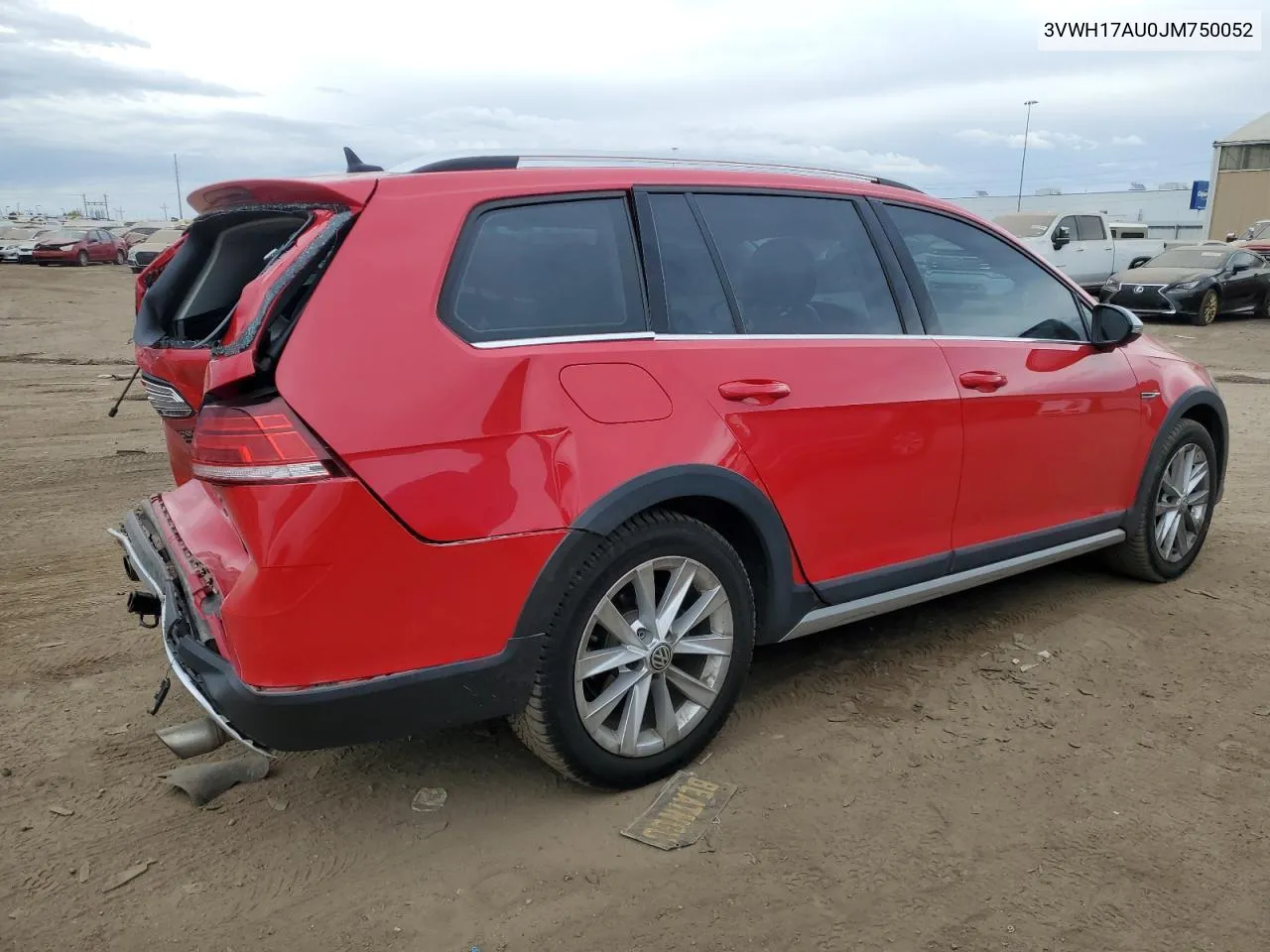 2018 Volkswagen Golf Alltrack S VIN: 3VWH17AU0JM750052 Lot: 76936264