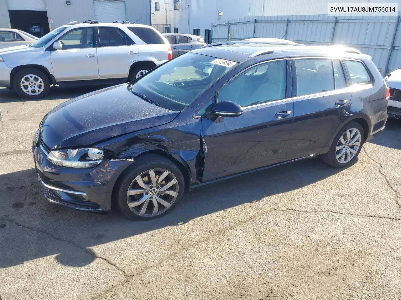 2018 Volkswagen Golf Sportwagen Sel VIN: 3VWL17AU8JM756014 Lot: 77156884