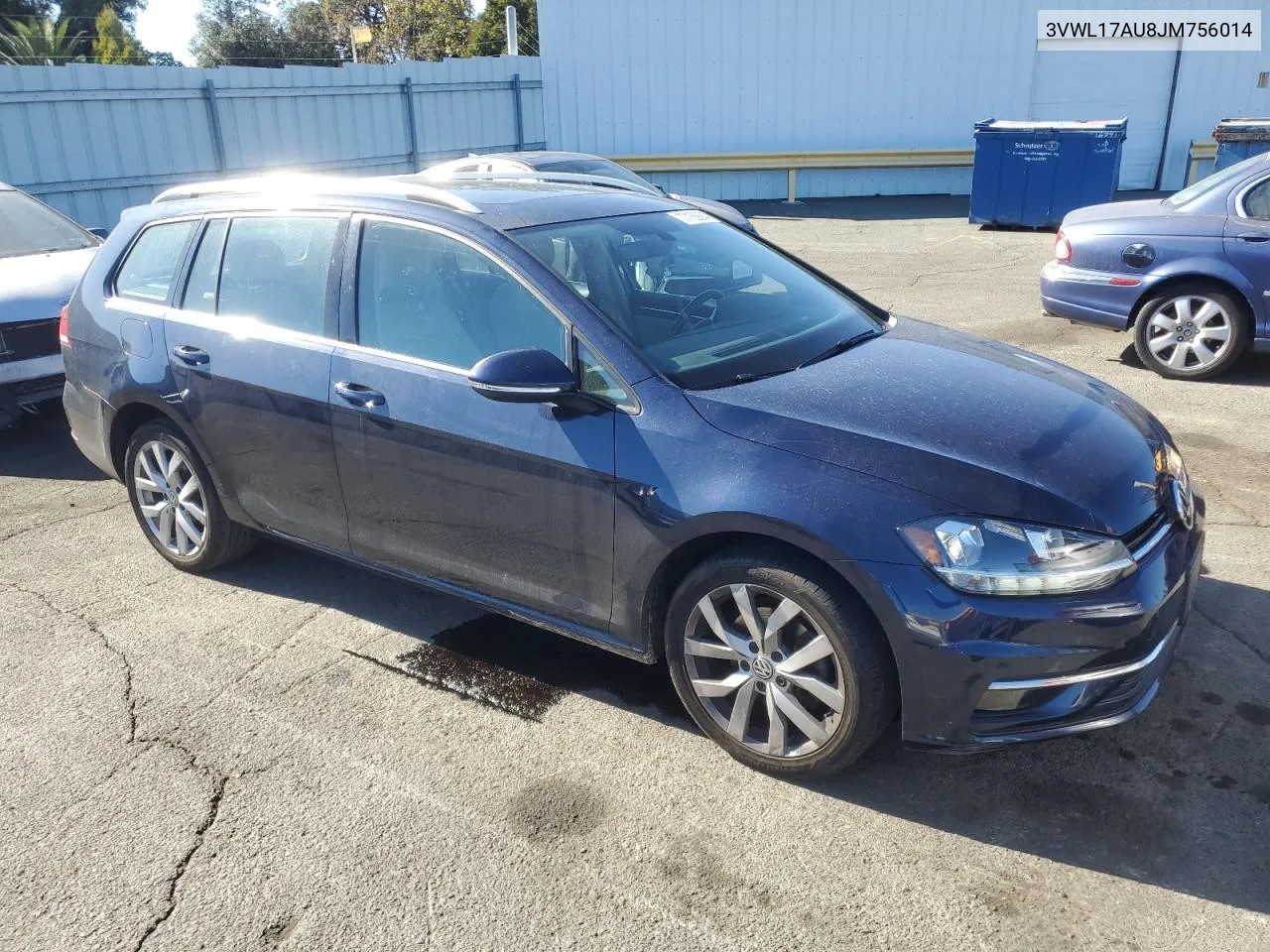 2018 Volkswagen Golf Sportwagen Sel VIN: 3VWL17AU8JM756014 Lot: 77156884