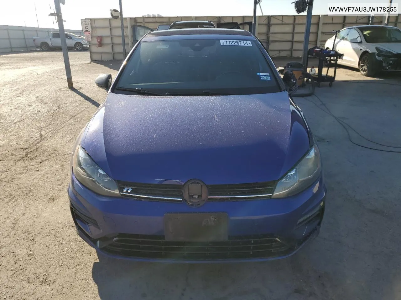 2018 Volkswagen Golf R VIN: WVWVF7AU3JW178255 Lot: 77226714