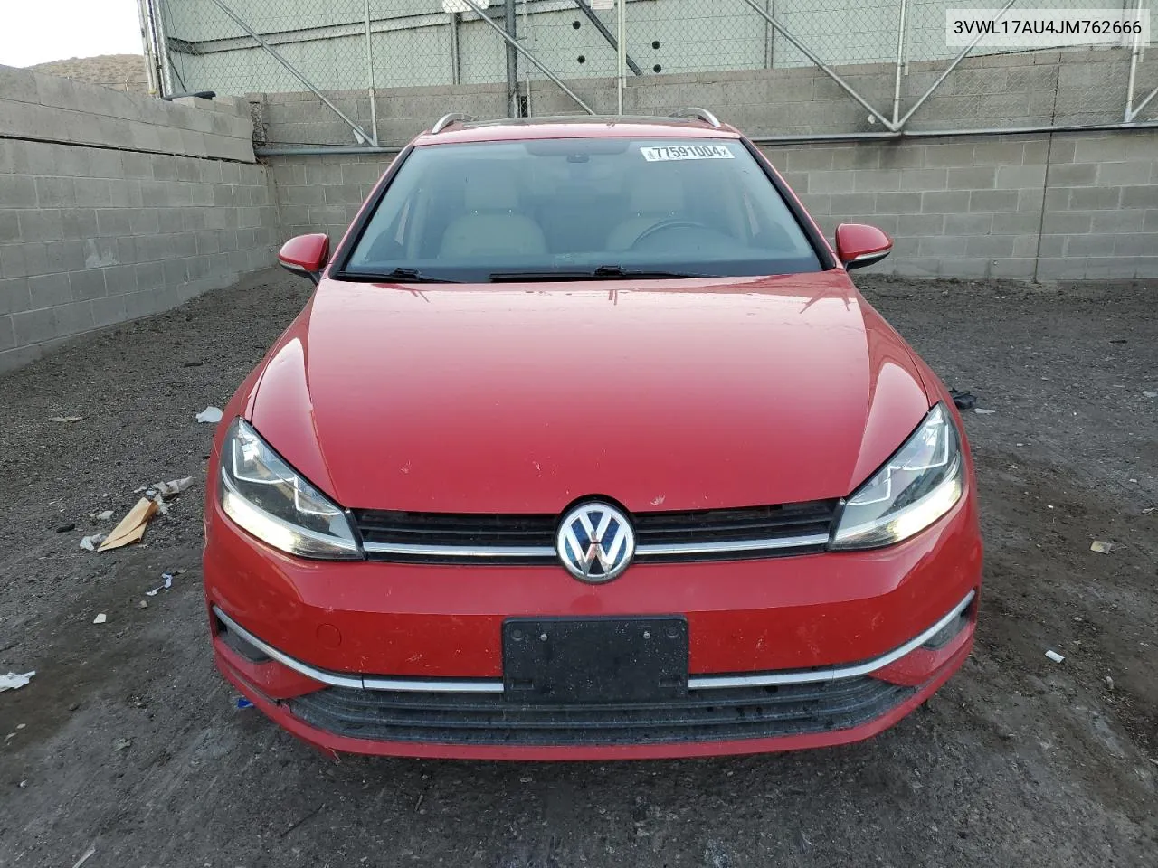 2018 Volkswagen Golf Sportwagen Sel VIN: 3VWL17AU4JM762666 Lot: 77591004