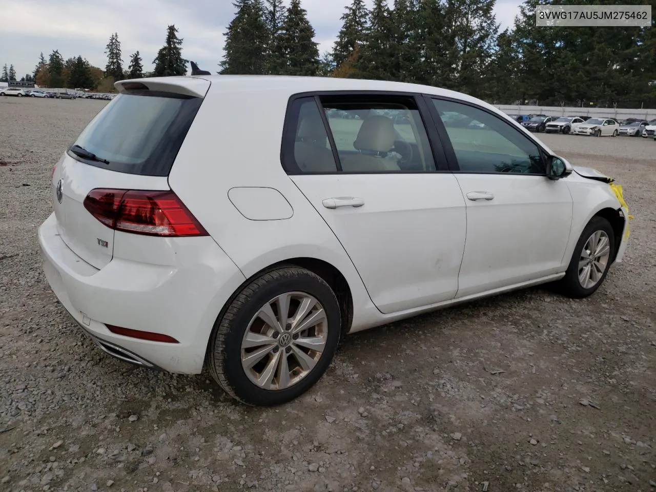 2018 Volkswagen Golf S VIN: 3VWG17AU5JM275462 Lot: 78086654