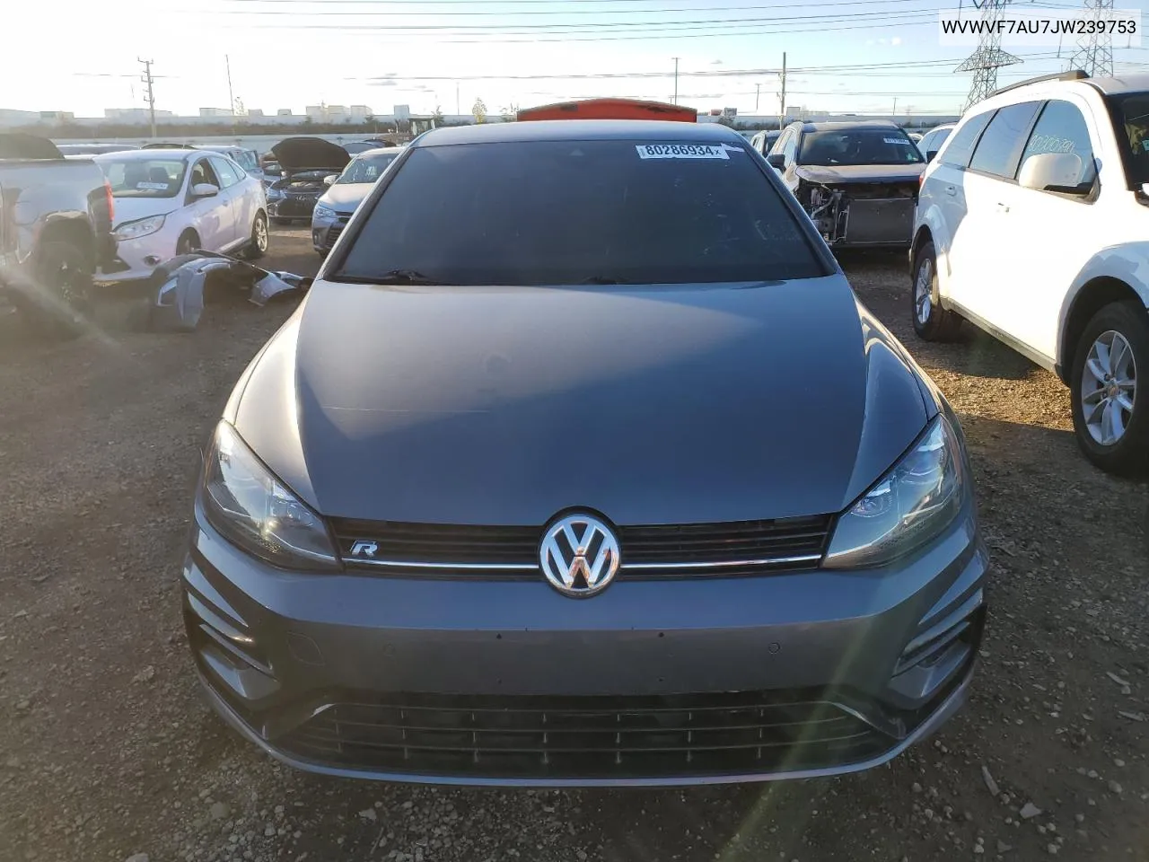 2018 Volkswagen Golf R VIN: WVWVF7AU7JW239753 Lot: 80286934