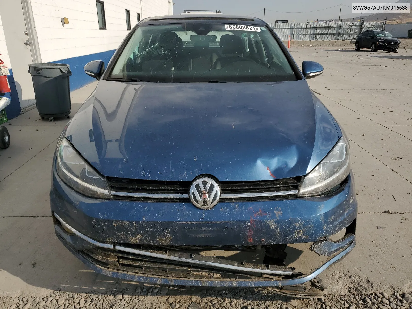 2019 Volkswagen Golf S VIN: 3VWG57AU7KM016638 Lot: 66803624