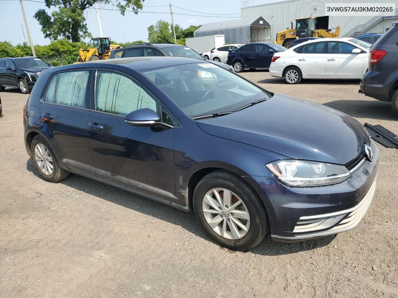 2019 Volkswagen Golf S VIN: 3VWG57AU3KM020265 Lot: 67256864