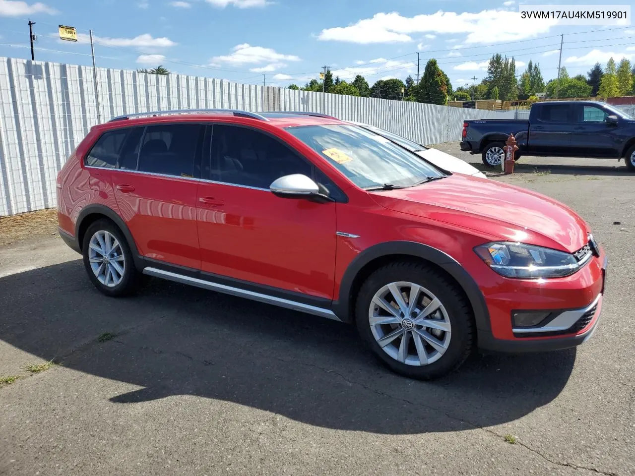 2019 Volkswagen Golf Alltrack S VIN: 3VWM17AU4KM519901 Lot: 70246314