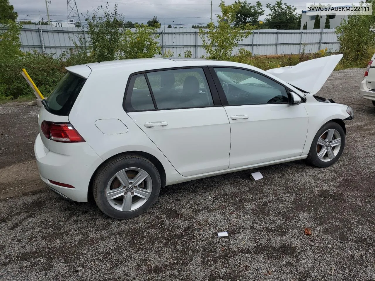 2019 Volkswagen Golf S VIN: 3VWG57AU8KM022111 Lot: 70597114