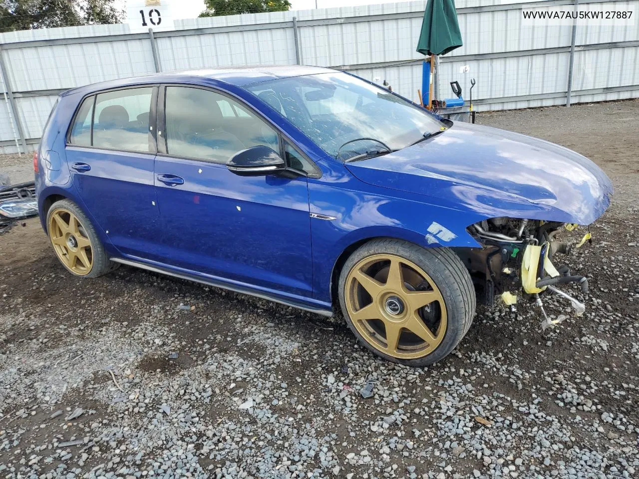 2019 Volkswagen Golf R VIN: WVWVA7AU5KW127887 Lot: 71447544