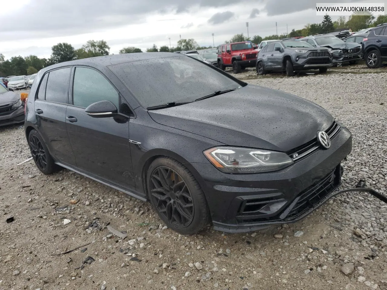 2019 Volkswagen Golf R VIN: WVWWA7AU0KW148358 Lot: 73506714