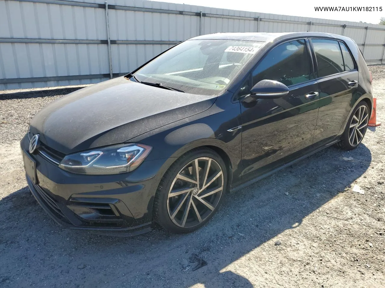 2019 Volkswagen Golf R VIN: WVWWA7AU1KW182115 Lot: 74364154