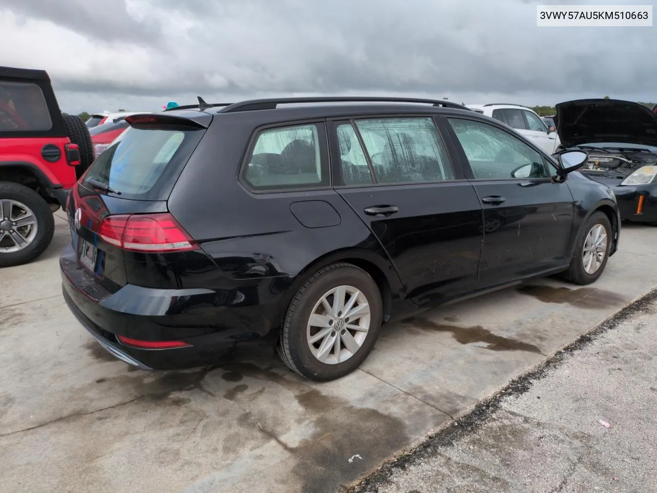 3VWY57AU5KM510663 2019 Volkswagen Golf Sportwagen S