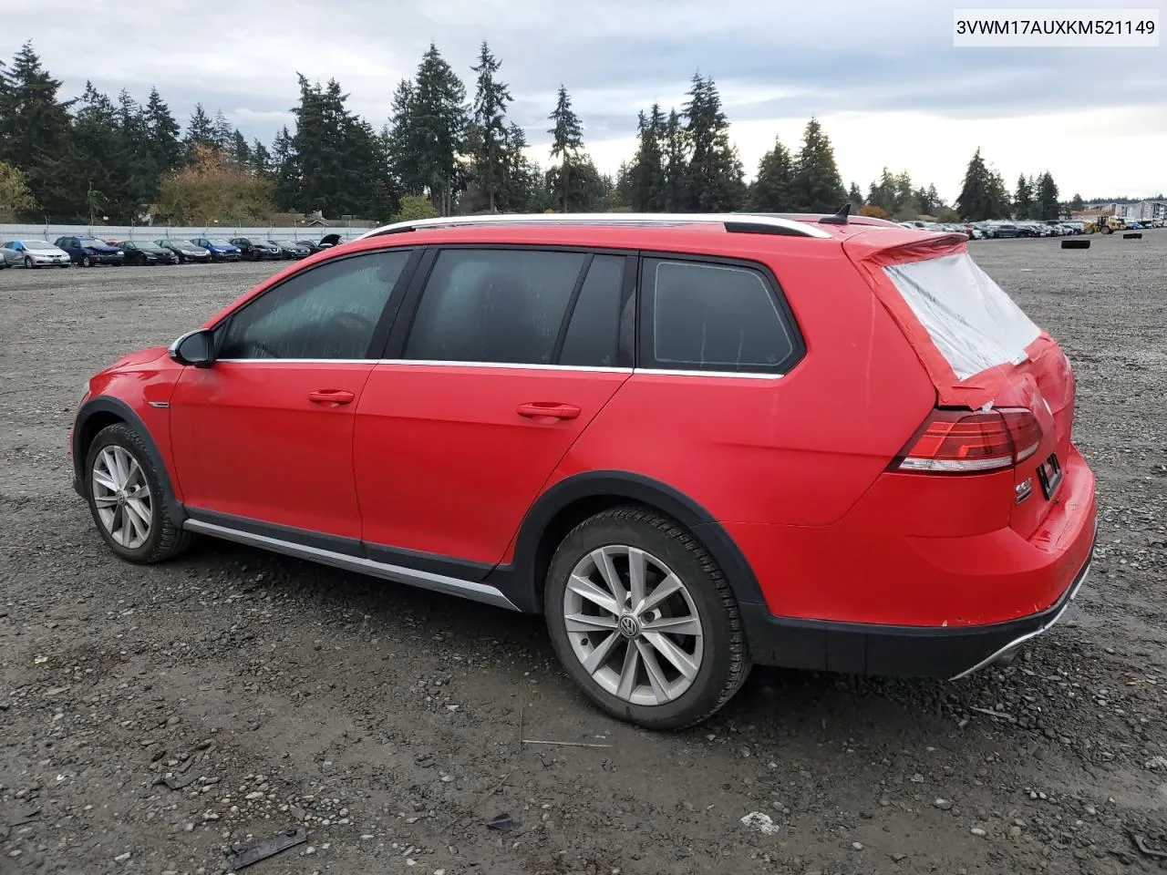 2019 Volkswagen Golf Alltrack S VIN: 3VWM17AUXKM521149 Lot: 75336784