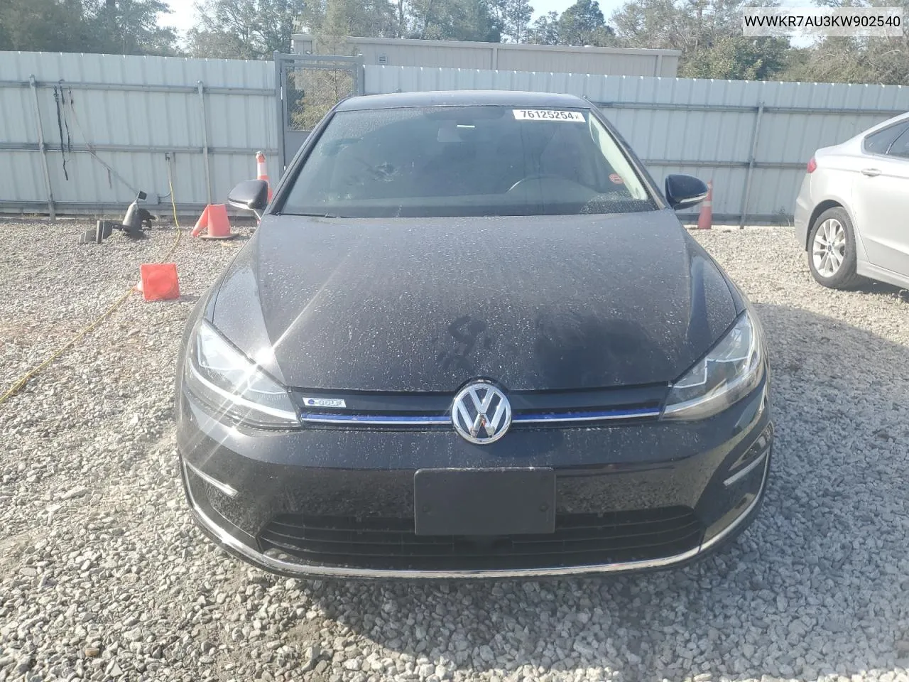 2019 Volkswagen E-Golf Se VIN: WVWKR7AU3KW902540 Lot: 76125254