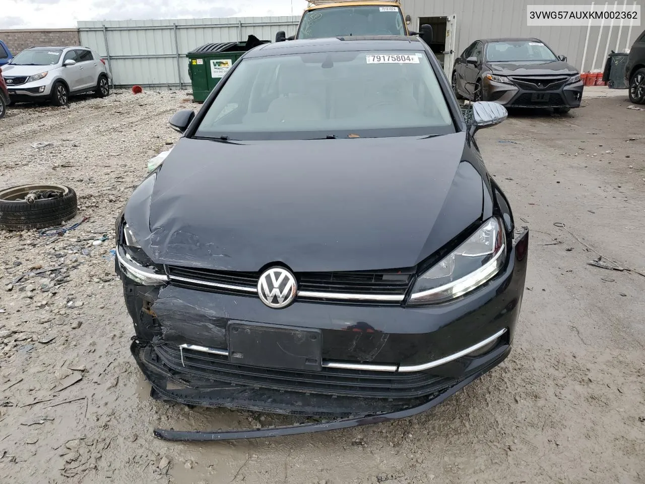 2019 Volkswagen Golf S VIN: 3VWG57AUXKM002362 Lot: 79175804