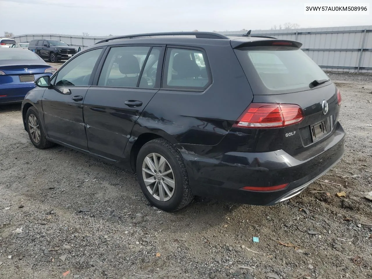 2019 Volkswagen Golf Sportwagen S VIN: 3VWY57AU0KM508996 Lot: 80706874