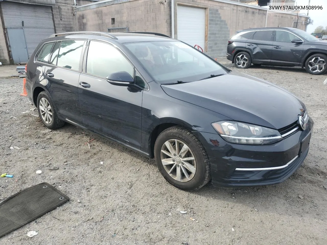 2019 Volkswagen Golf Sportwagen S VIN: 3VWY57AU0KM508996 Lot: 80706874