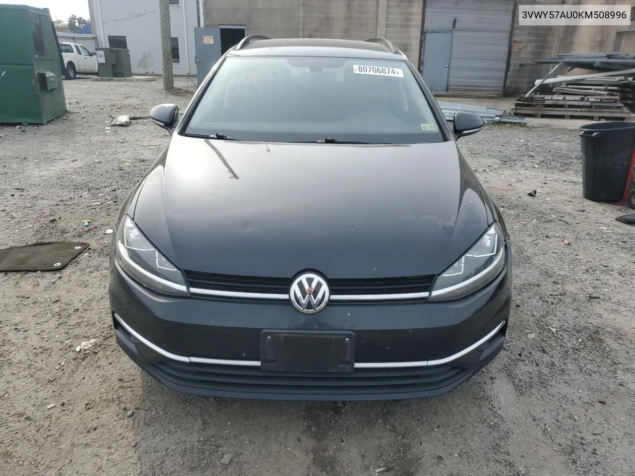 2019 Volkswagen Golf Sportwagen S VIN: 3VWY57AU0KM508996 Lot: 80706874