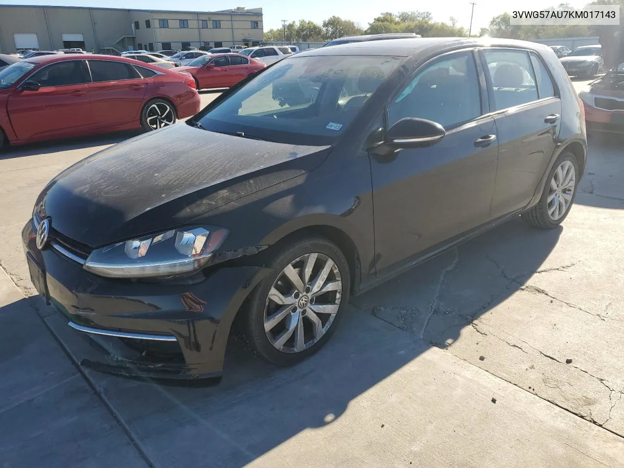 2019 Volkswagen Golf S VIN: 3VWG57AU7KM017143 Lot: 80733904