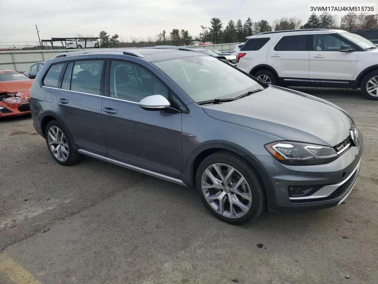 2019 Volkswagen Golf Alltrack S VIN: 3VWM17AU4KM515735 Lot: 81034094