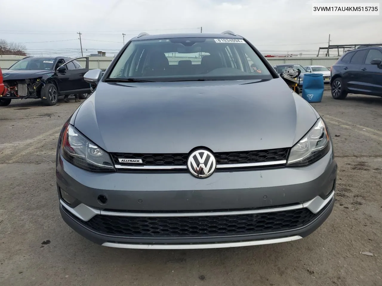 2019 Volkswagen Golf Alltrack S VIN: 3VWM17AU4KM515735 Lot: 81034094