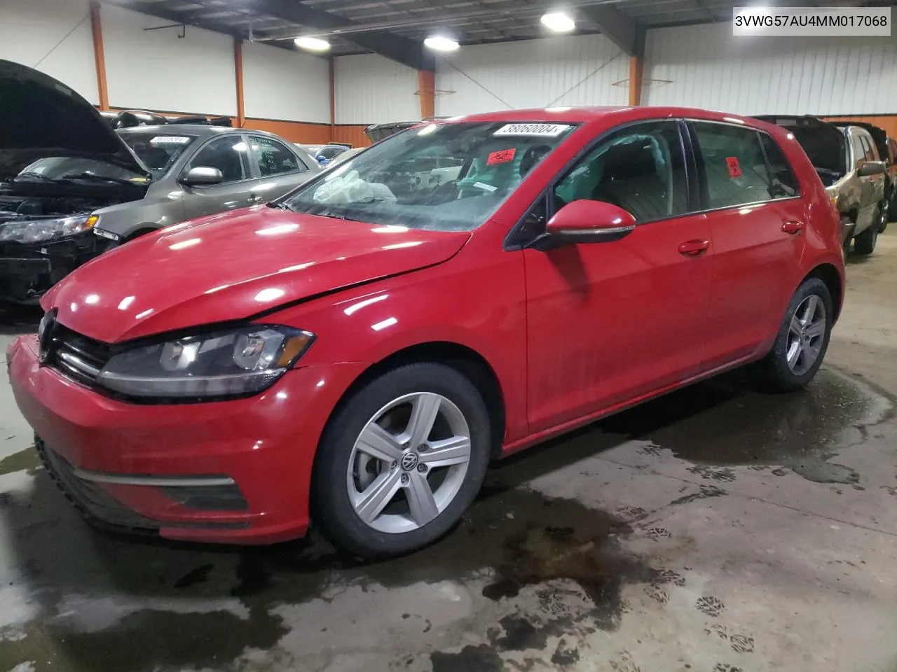 2021 Volkswagen Golf VIN: 3VWG57AU4MM017068 Lot: 38060004