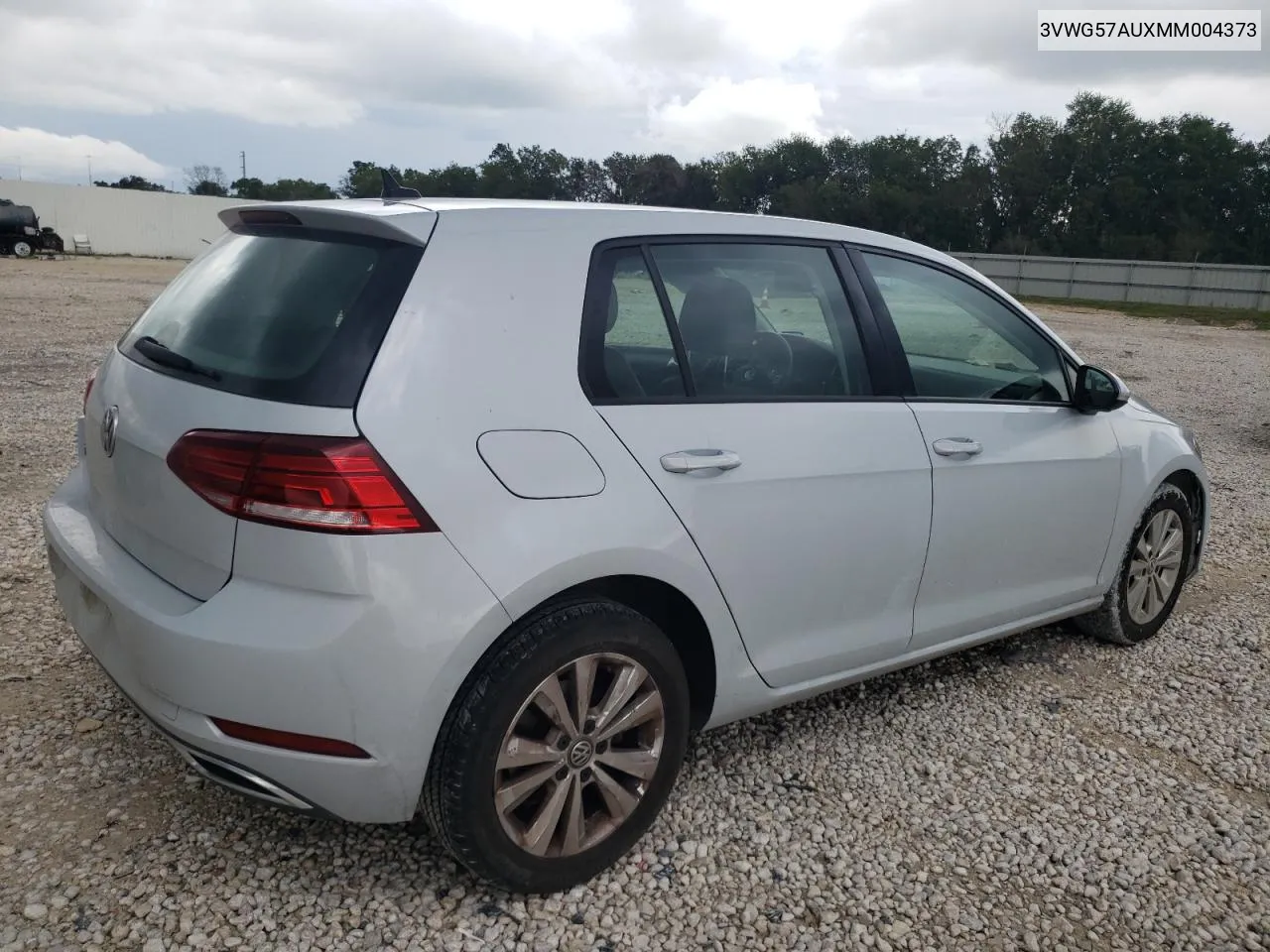 2021 Volkswagen Golf VIN: 3VWG57AUXMM004373 Lot: 70229614