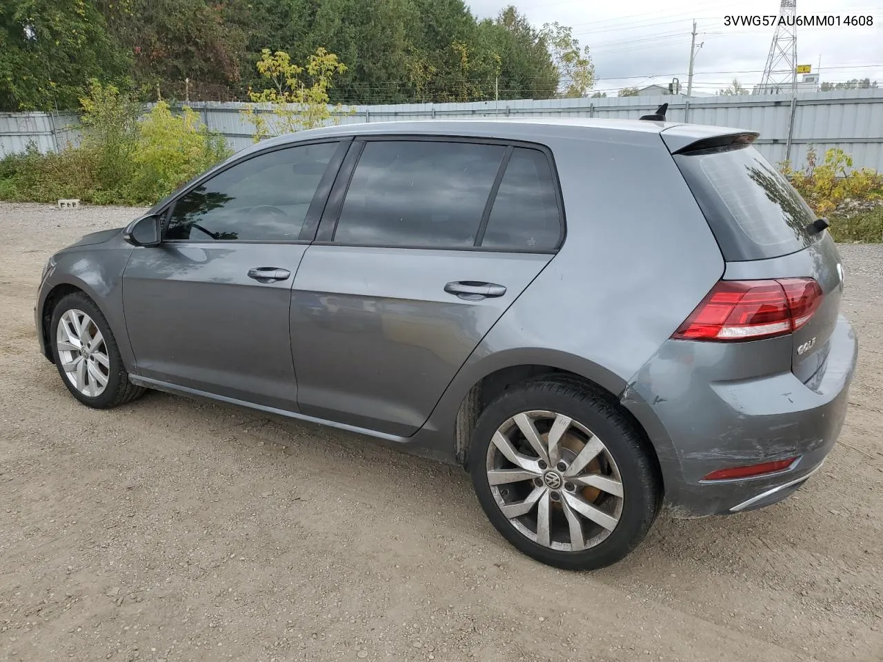 2021 Volkswagen Golf VIN: 3VWG57AU6MM014608 Lot: 74211094