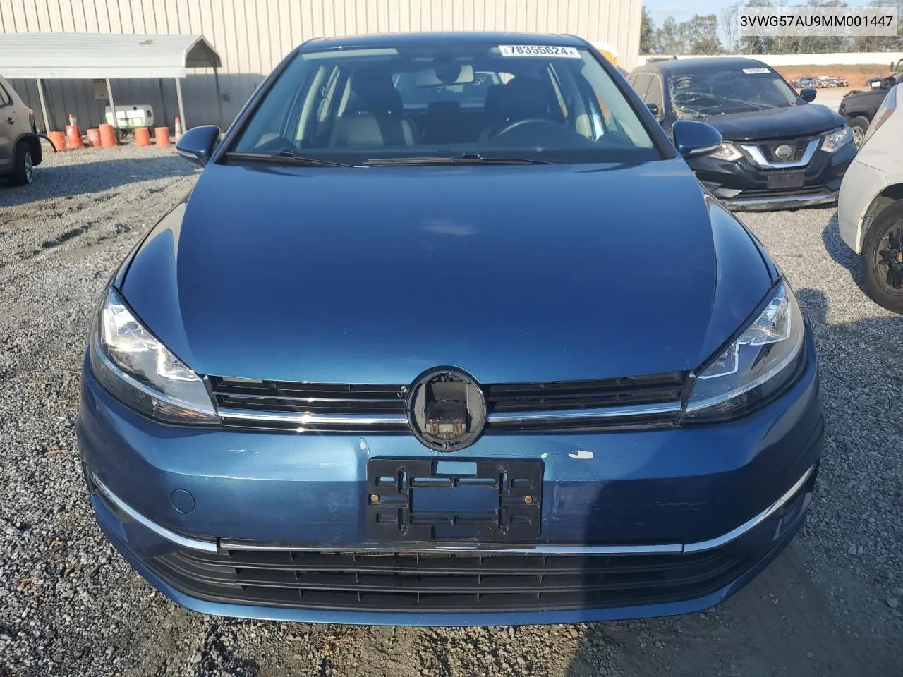 2021 Volkswagen Golf VIN: 3VWG57AU9MM001447 Lot: 78355624