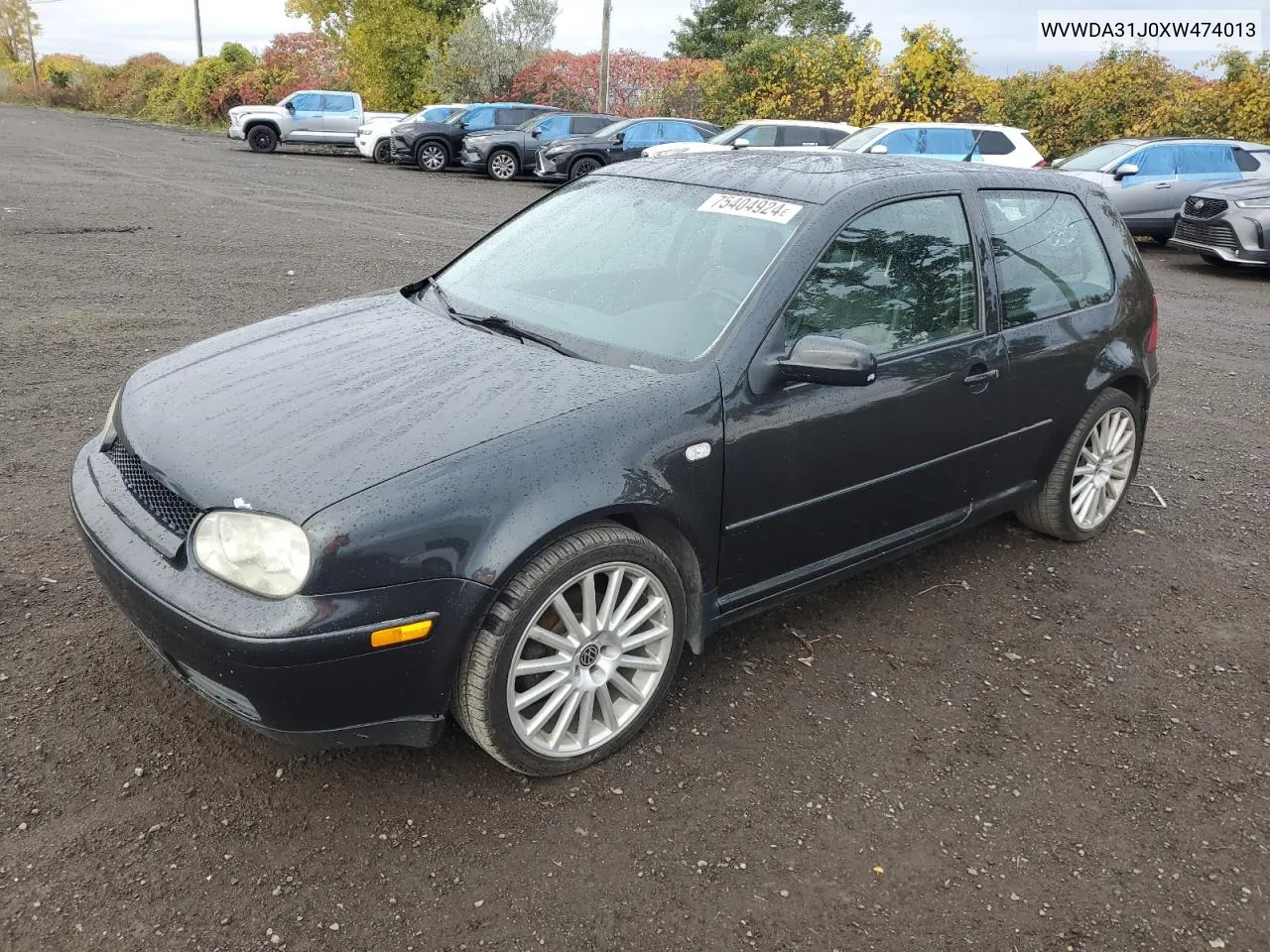 1999 Volkswagen Gti VIN: WVWDA31J0XW474013 Lot: 75404924