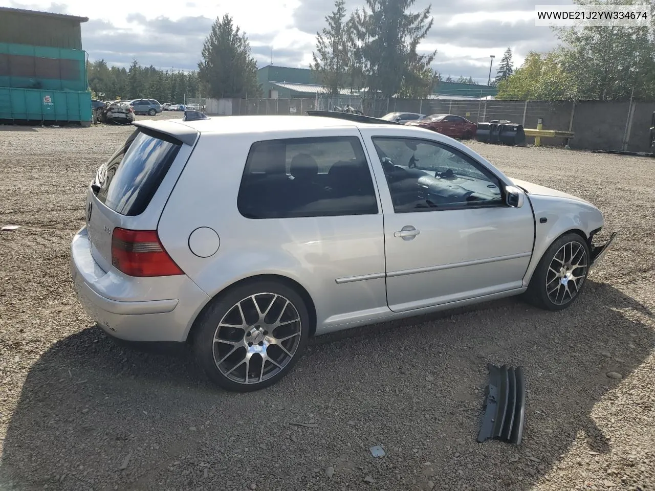 2000 Volkswagen Gti Glx VIN: WVWDE21J2YW334674 Lot: 72813144