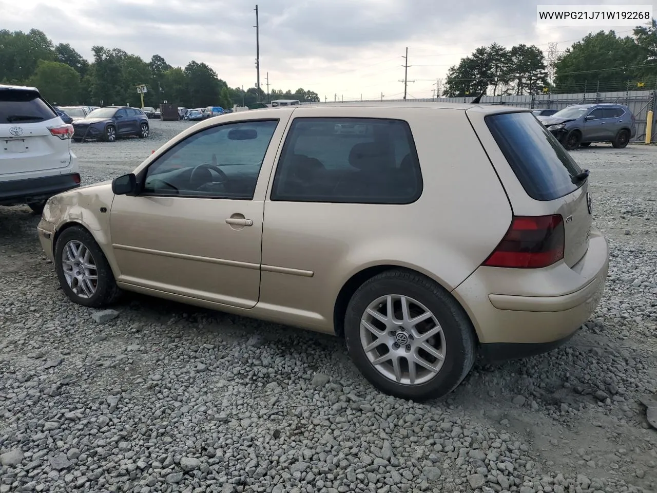 2001 Volkswagen Gti Glx VIN: WVWPG21J71W192268 Lot: 63982184