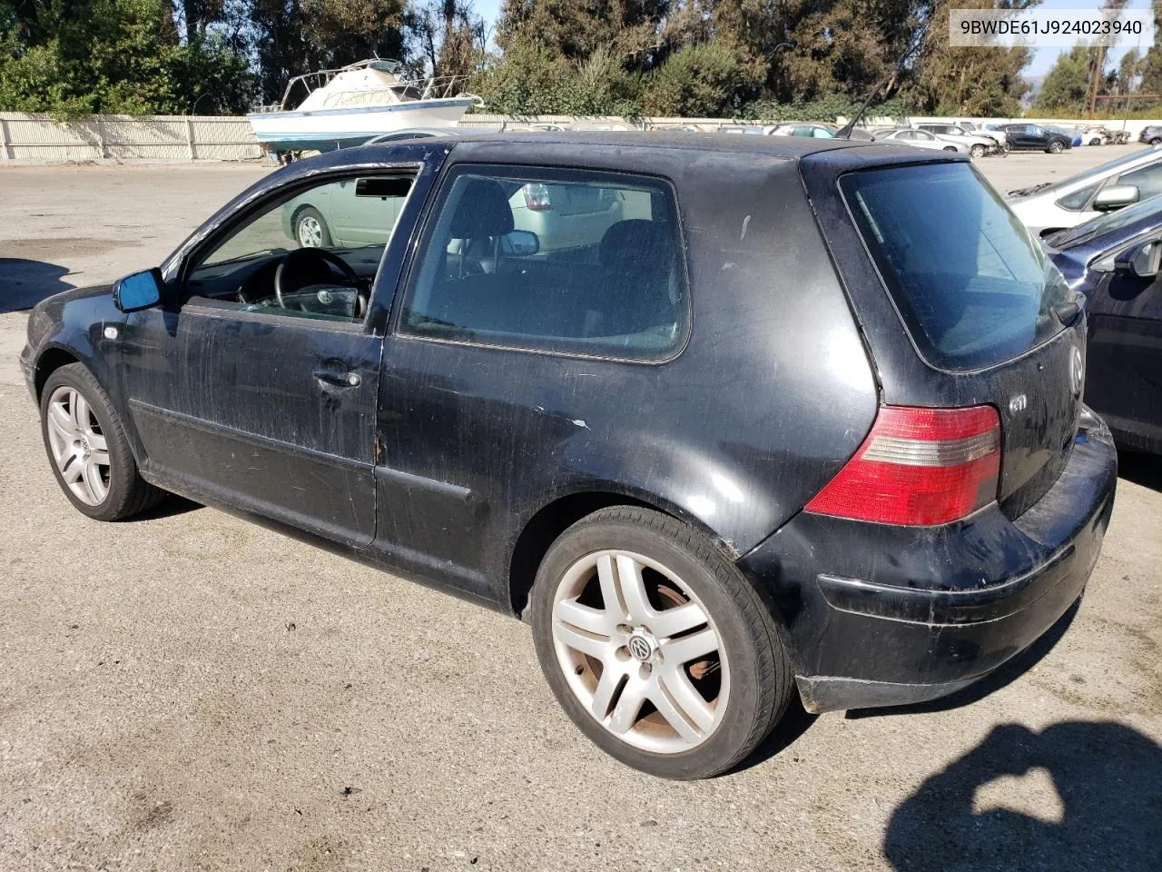 2002 Volkswagen Gti Base VIN: 9BWDE61J924023940 Lot: 73220244