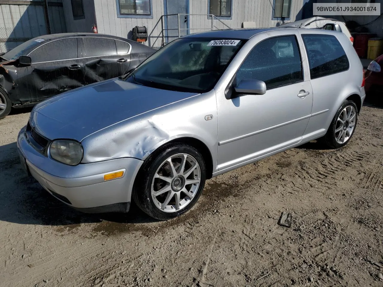 2003 Volkswagen Gti VIN: 9BWDE61J934001874 Lot: 76283024