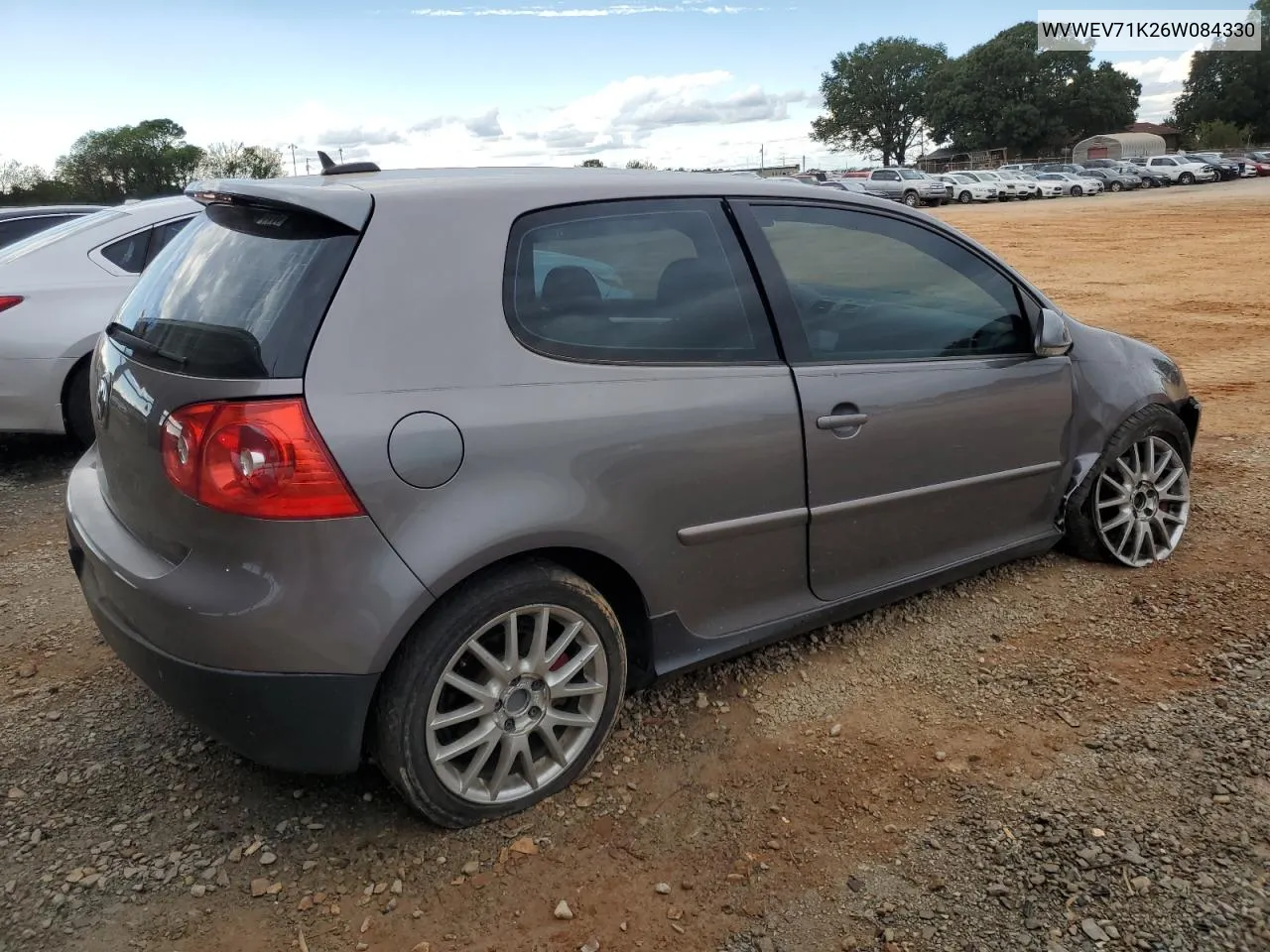 2006 Volkswagen New Gti VIN: WVWEV71K26W084330 Lot: 73413634