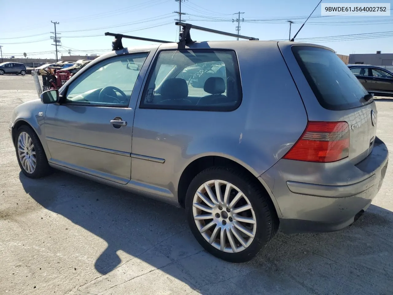 2006 Volkswagen Gti VIN: 9BWDE61J564002752 Lot: 80374384