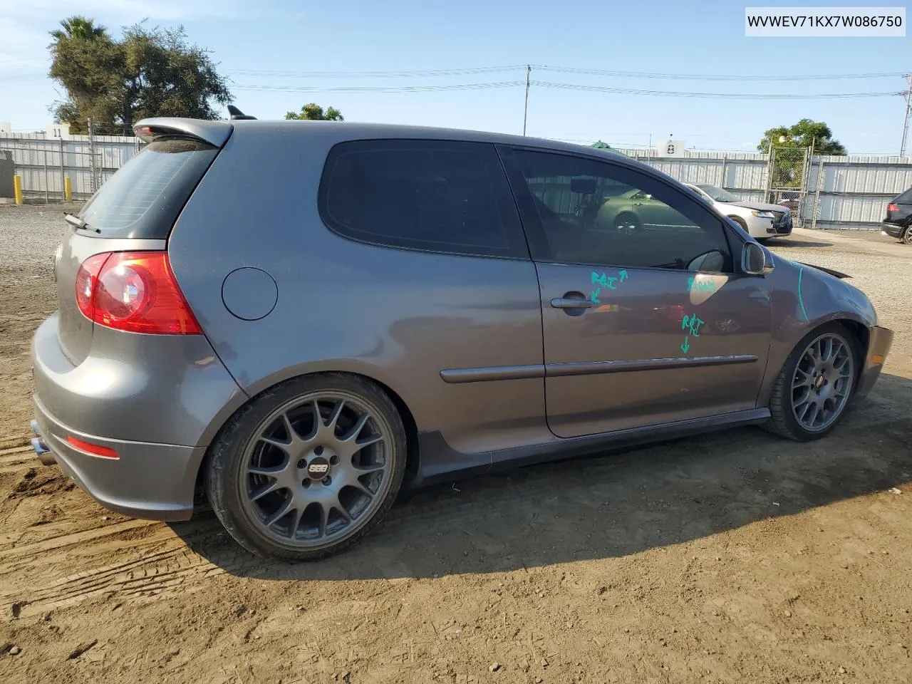 WVWEV71KX7W086750 2007 Volkswagen New Gti