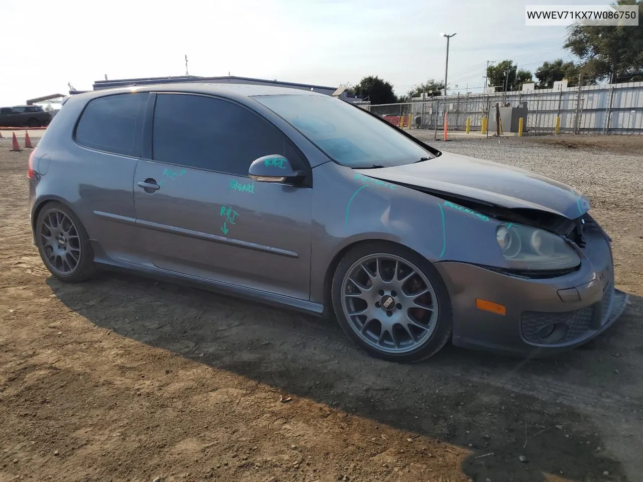 WVWEV71KX7W086750 2007 Volkswagen New Gti