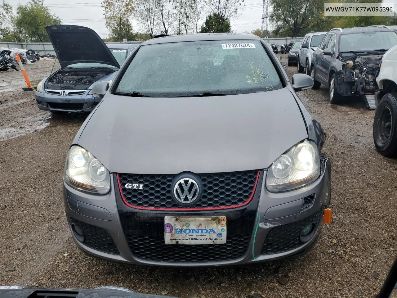 2007 Volkswagen New Gti VIN: WVWGV71K77W095396 Lot: 72407624