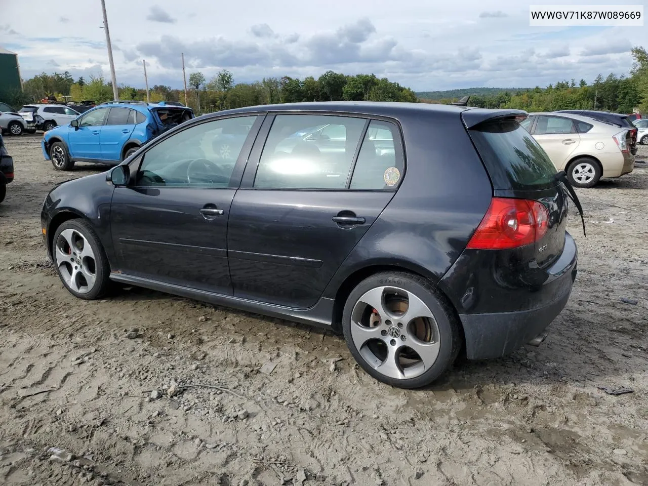 2007 Volkswagen New Gti VIN: WVWGV71K87W089669 Lot: 72726624