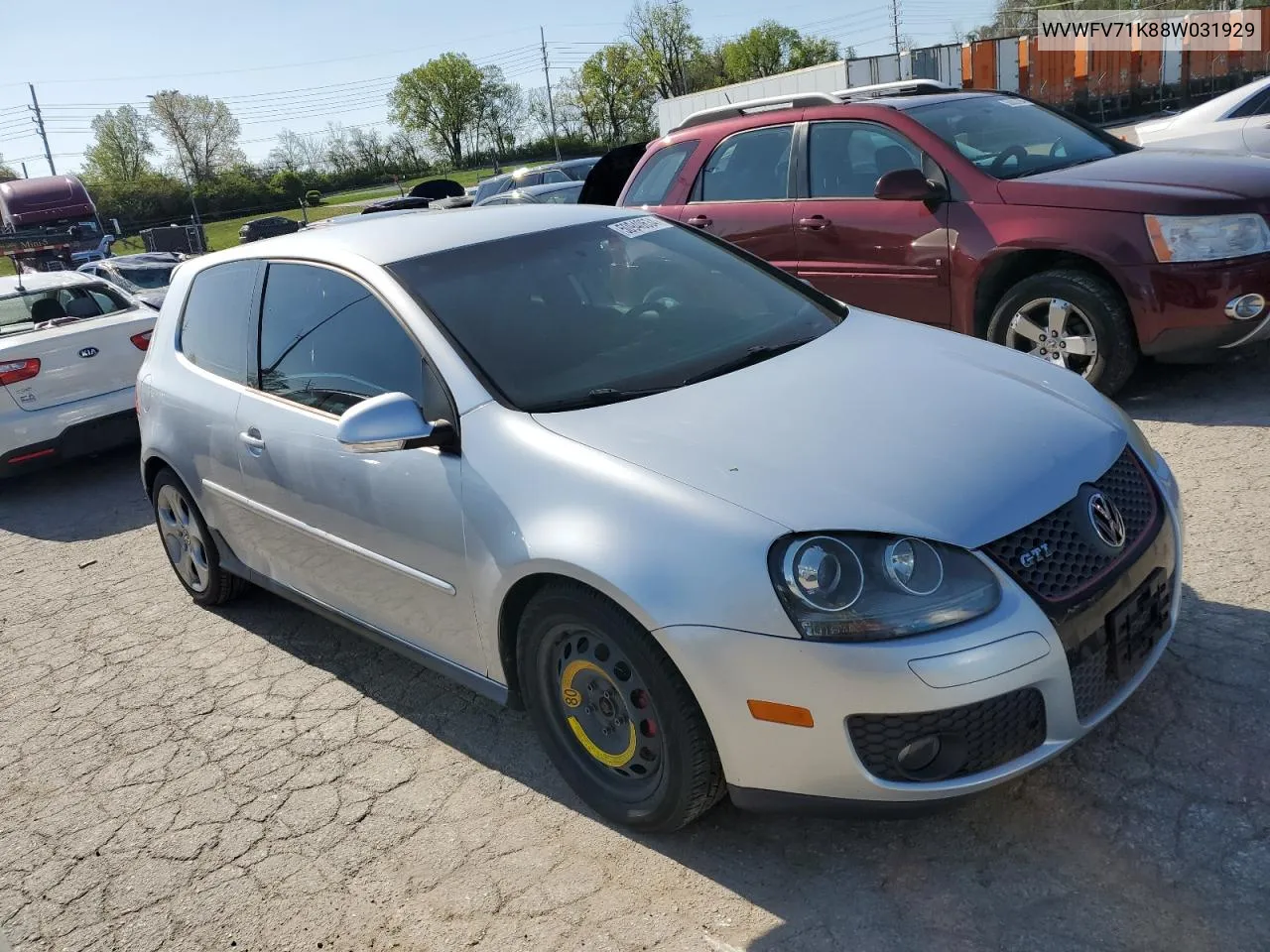 2008 Volkswagen Gti VIN: WVWFV71K88W031929 Lot: 50940634