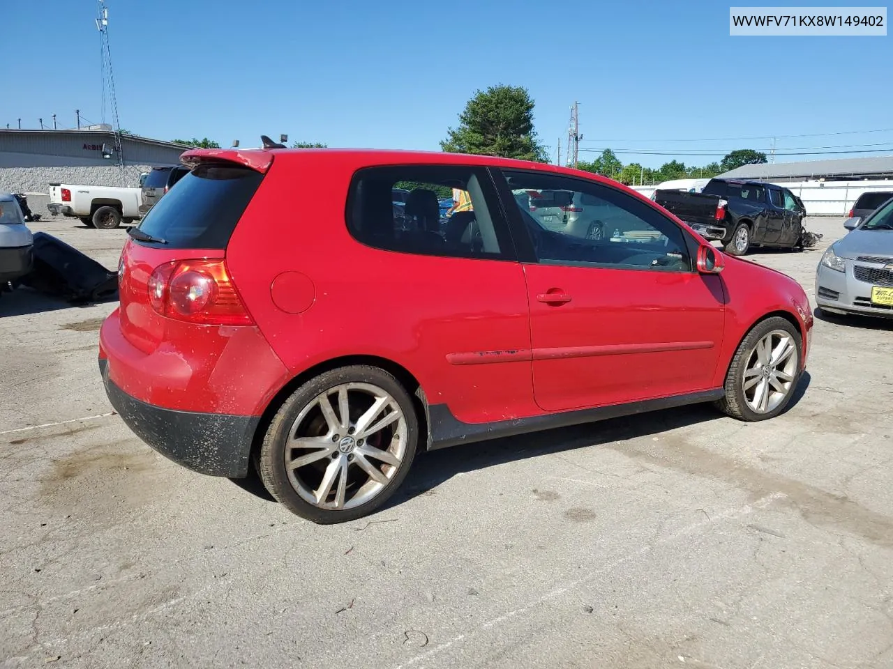 WVWFV71KX8W149402 2008 Volkswagen Gti