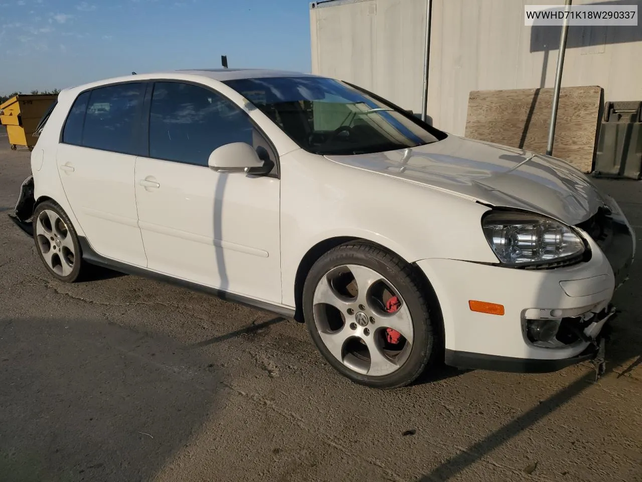 2008 Volkswagen Gti VIN: WVWHD71K18W290337 Lot: 75297034