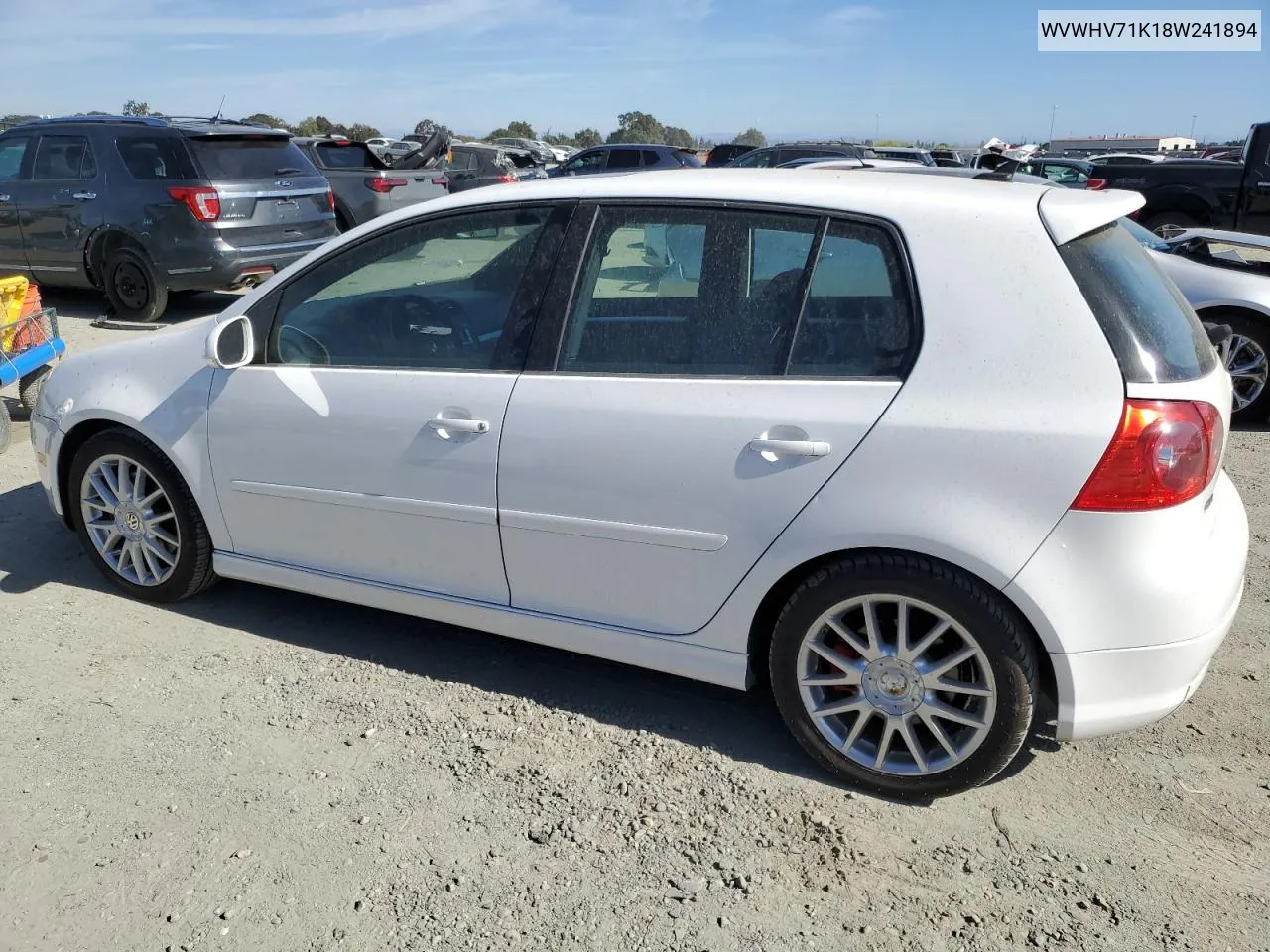 2008 Volkswagen Gti VIN: WVWHV71K18W241894 Lot: 77666034