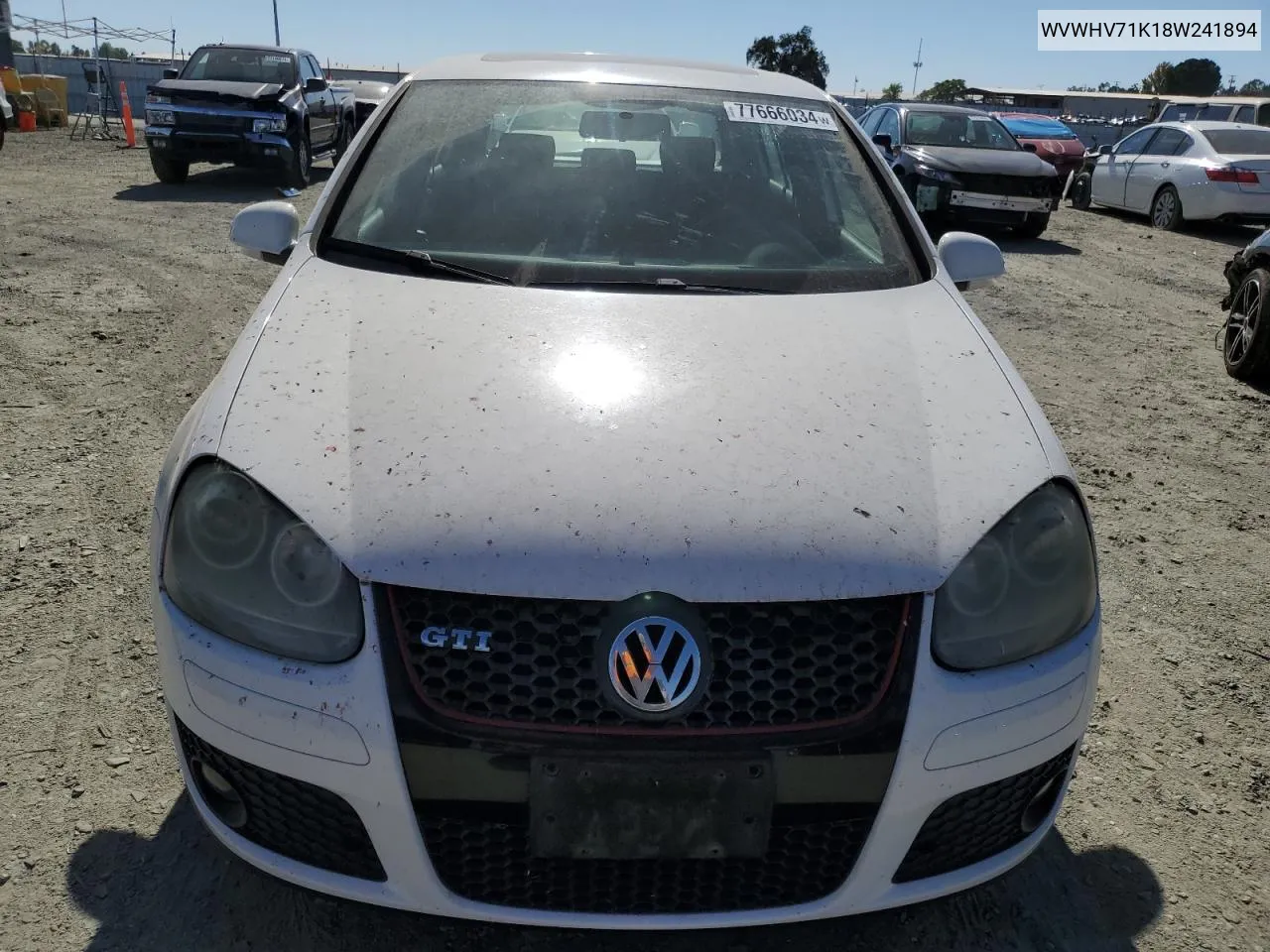 2008 Volkswagen Gti VIN: WVWHV71K18W241894 Lot: 77666034