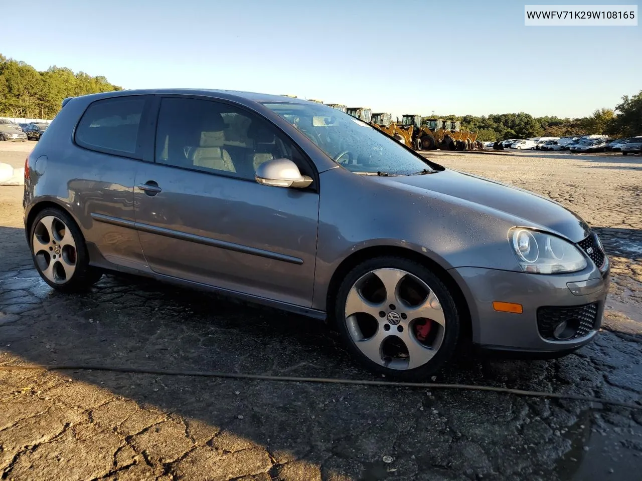 2009 Volkswagen Gti VIN: WVWFV71K29W108165 Lot: 73717634