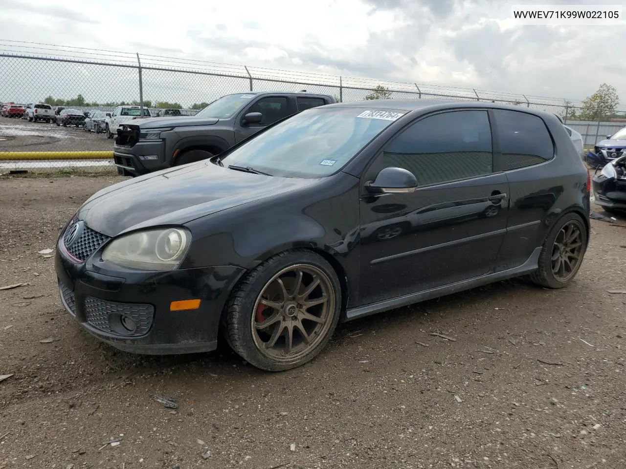 2009 Volkswagen Gti VIN: WVWEV71K99W022105 Lot: 78314764