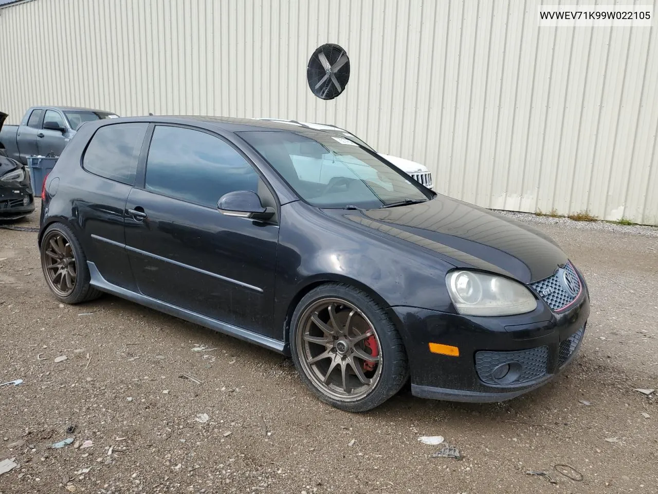 2009 Volkswagen Gti VIN: WVWEV71K99W022105 Lot: 78314764