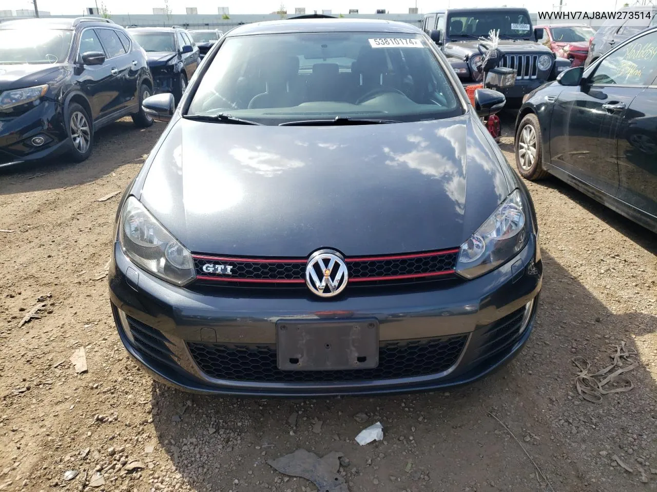 2010 Volkswagen Gti VIN: WVWHV7AJ8AW273514 Lot: 53810174