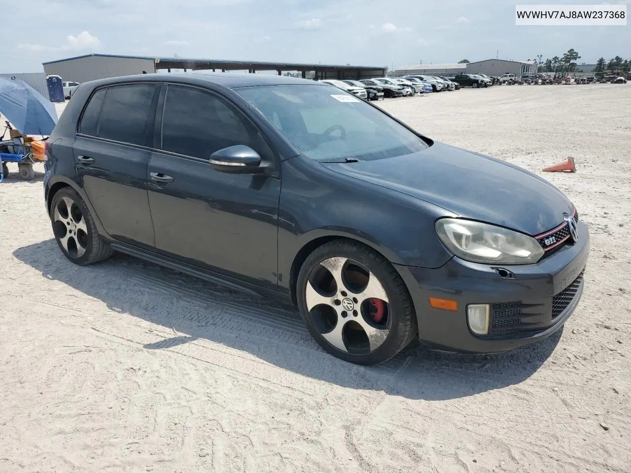 2010 Volkswagen Gti VIN: WVWHV7AJ8AW237368 Lot: 65250554